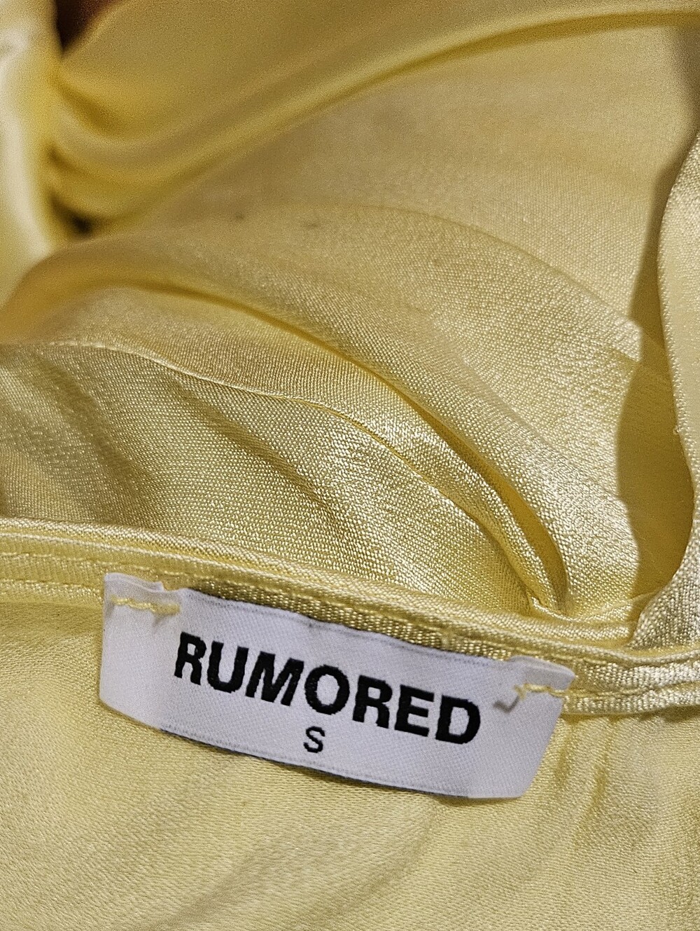 Rumored Sunset Strip Maxi Slip Dress in Soft Yellow Small - Picture 6 of 8